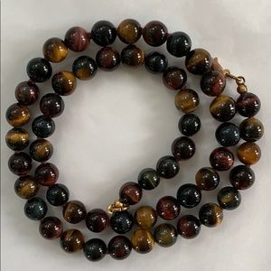 Tigers eye beaded necklace